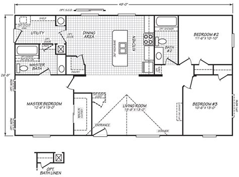 Https://tommynaija.com/home Design/1993 Fleetwood Manufactured Home Floor Plans