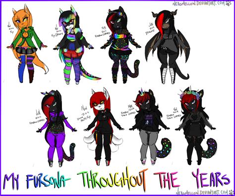 My Fursona Throughout The Years 2014 By Nekomellow On Deviantart