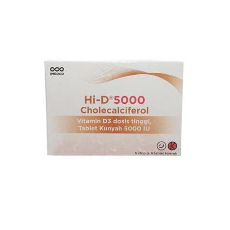 Hi D 5000 Vitamin D3 6 Tablet Kegunaan Efek Samping Dosis Dan