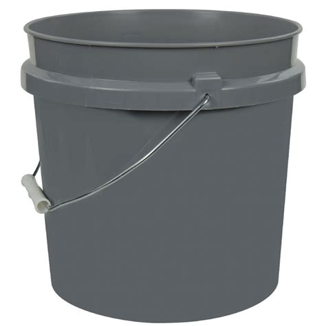 2 Gallon Hdpe Round Buckets With Wire Bail And Lids Us Plastic Corp