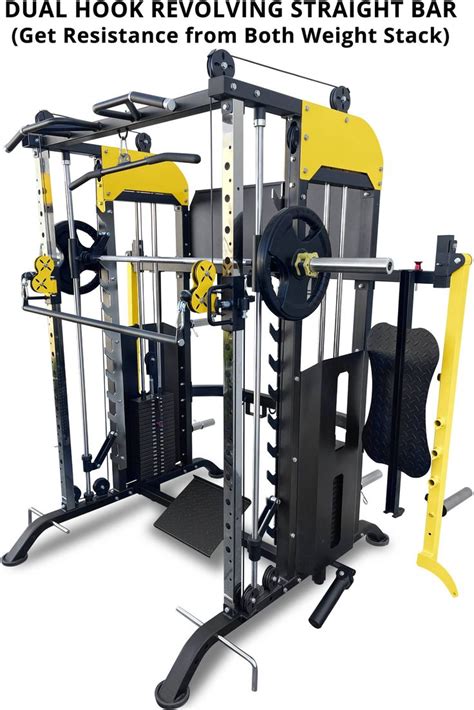 French Fitness Fsr90 Multi Functional Trainer Smith And Rack System