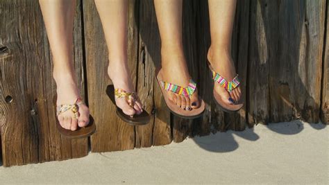 Close Up Of Womens Feet In Stock Footage Video 100 Royalty Free 1258699 Shutterstock