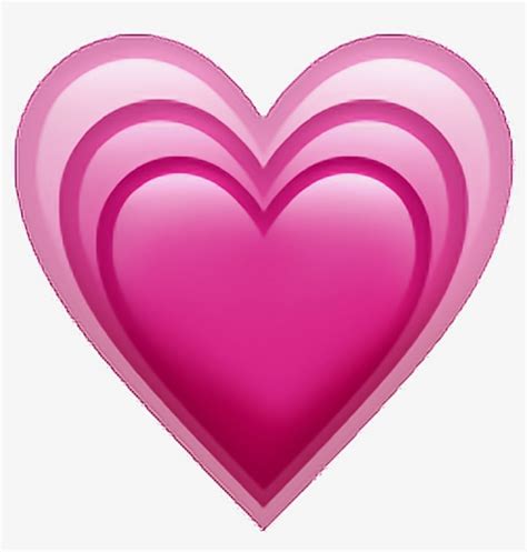 Heart Emoji Iphone Emojiip Pink Sticker Png Tumblr Growing Pink Heart