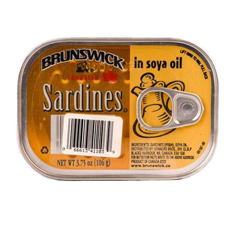 Brunswick Sardines In Soy Oil 5 Pack 106 G 4 Oz Canned Food