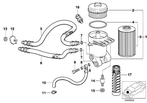 What is the engine size, bmw 5 series sedan 2000 540i (286 hp)? 11427511171 - BMW Oil filter with oil cooler connection ...