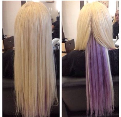 «blonde, red and lavender highlights for orle!…» lavender highlights blonde - Google Search | hair ...