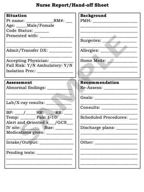 This Item Is Unavailable Etsy Emergency Nursing Nurse Report Sheet