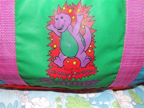 Barney Dinosaur Shimbaree Shimbarah Overnight Duffle Bag Tote 1993