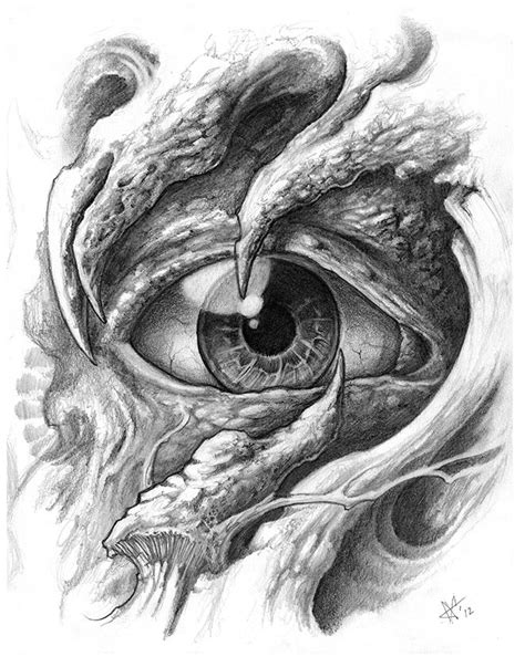 Bio Mechanical Eye Sketches By Frankenshultz Biomechanical Tattoo