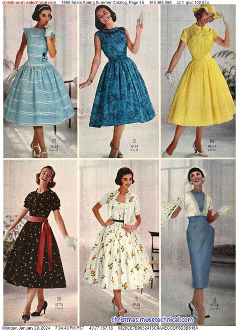 1958 Sears Spring Summer Catalog Page 45 Catalogs And Wishbooks