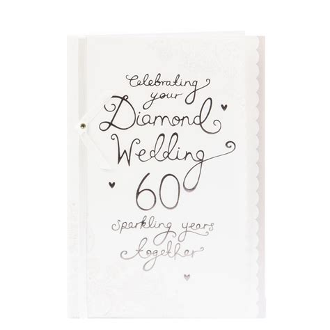 Buy 60th Wedding Anniversary Card Sparkling Years For Gbp 129 Card