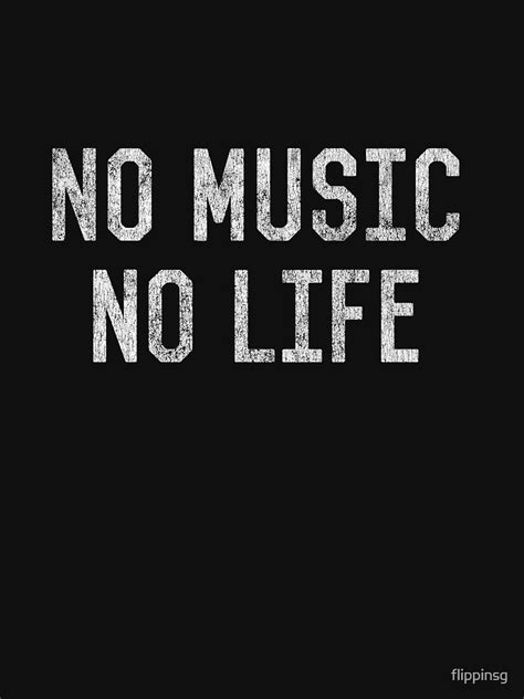 Vintage No Music No Life T Shirt By Flippinsg Redbubble