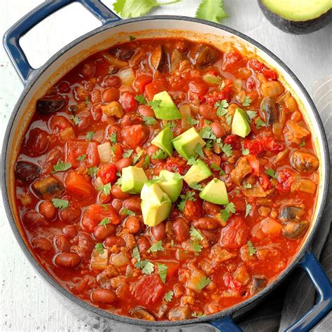 Hearty Vegetarian Chili Recipe How To Make It Taste Of Home