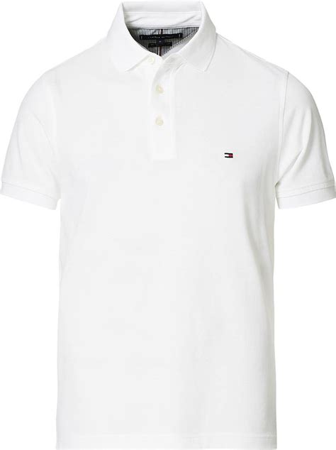 Tommy Hilfiger 1985 Slim Fit Polo T Shirt White Pris