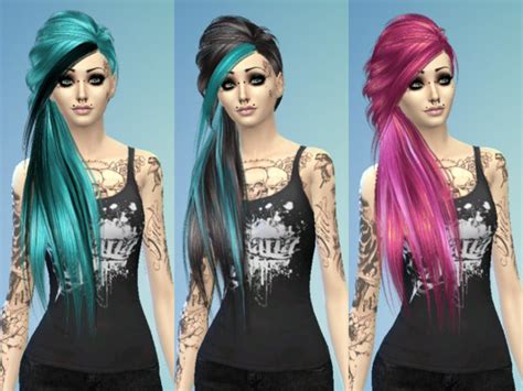 The Sims Resource Recolor Sceneemo Side Hair Mesh Needed