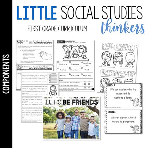 Little 1st Grade Social Studies Thinkers Unit 1 Responsible