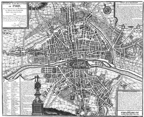 Contemporary And Historical Maps Of Paris France