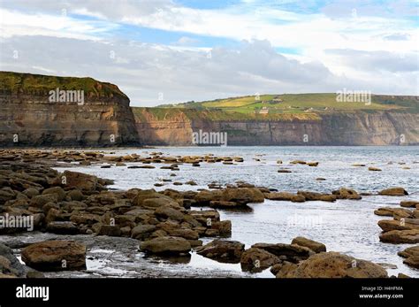 Boulby Cliffs Near Staithes North Yorkshire England Uk Stock Photo Alamy