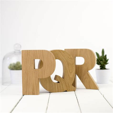 Oak Wooden Letter By All Things Brighton Beautiful