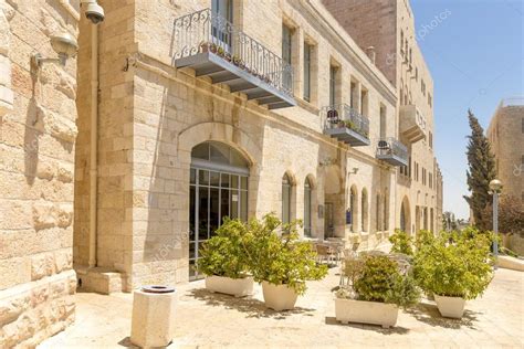 Narrow Streets Of Old Jerusalem Stone Houses And Arches Stock Photo By