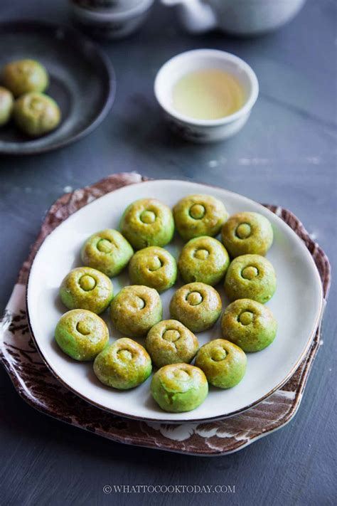 Easy Green Pea Cookies Chinese New Year