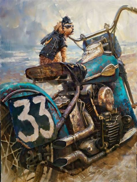 Fuel For The Soul Outstanding Nostalgic Motorcycle Paintings Of