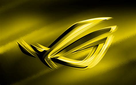 Looking for the best girls wallpaper ? Download wallpapers 4k, RoG yellow logo, yellow blurred ...