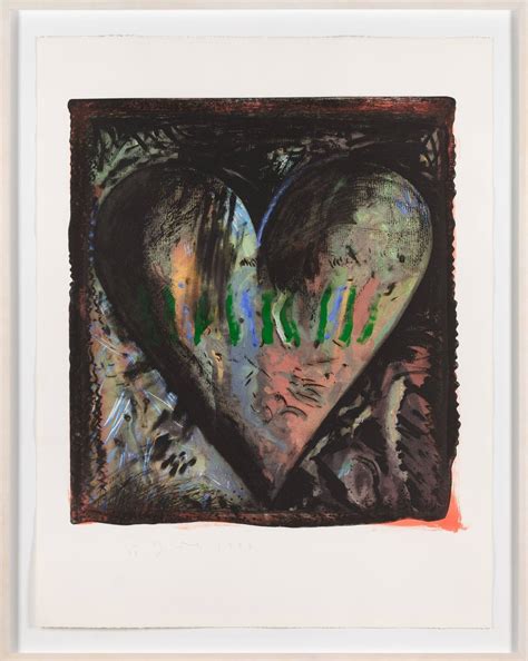 Jim Dine Print The Hand Colored Viennese Hearts Ii Christopher Clark