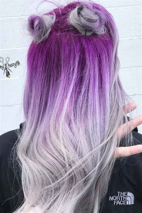 From roots to tip the hair gradually gets a shade. 70 Tempting And Attractive Purple Hair Looks ...