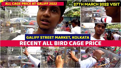Recent All Bird Cage Price Update Galiff Street Bird Market Kolkata
