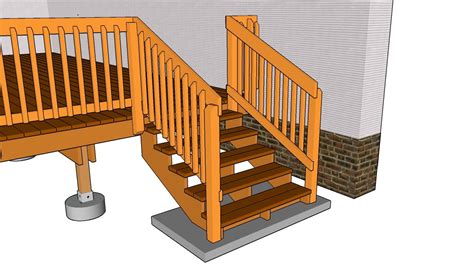 Deck Railing Deck Stair Railing Plans Free Outdoor Plans Diy Shed