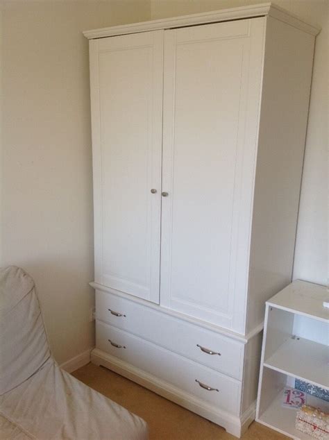 Brimnes wardrobe with 3 doors, white, 46x743/4 (117x190 cm) of course your home should be a safe place for the entire family. Wardrobe, white - IKEA BIRKELAND | in Maldon, Essex | Gumtree
