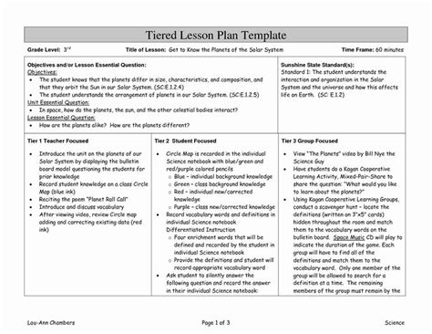 differentiated instruction lesson plan template elegant differentiate