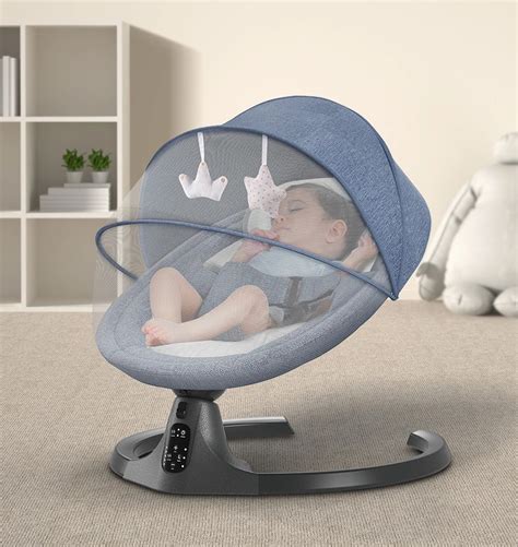 Baby Rocking Chair With Bluetooth Remote Control Newborn Baby Cradle