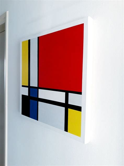 Piet Mondriaan Stijl Mondrian Panel Art Art Painting Artists Room