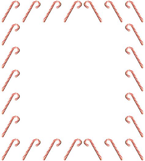 Free Candy Cane Clipart Border