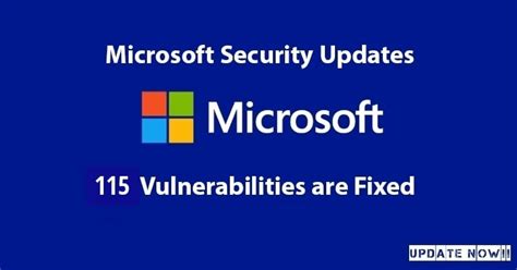 Microsoft Released A Security Update With The Fixes For 115