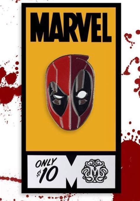 Marvel Enamel Pins Mondo Deadpool Pin By Tom Whalen Marvel Sold Out