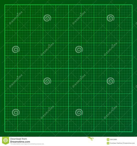 Green Graph Paper Stock Vector Illustration Of Element
