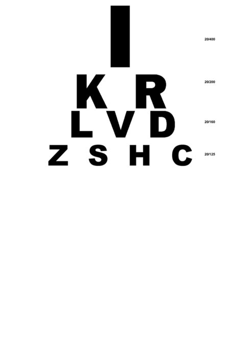 20 Eye Charts Free To Download In Pdf