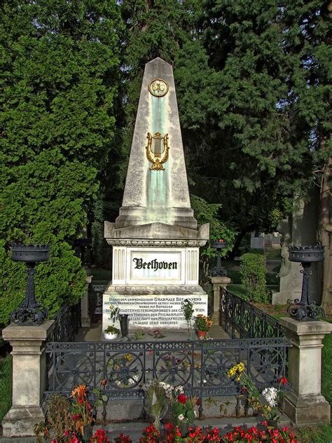Beethovens Grave Vienna Beethovens Grave In The