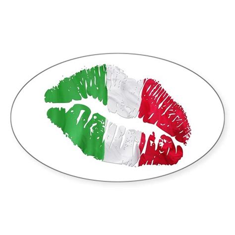 italian kiss blk sticker oval italian kiss oval sticker by atjg64 designs cafepress