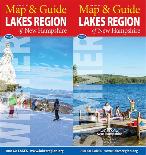 2019 Map And Guide Lakes Region Of New Hampshire By Hawthorncreative10