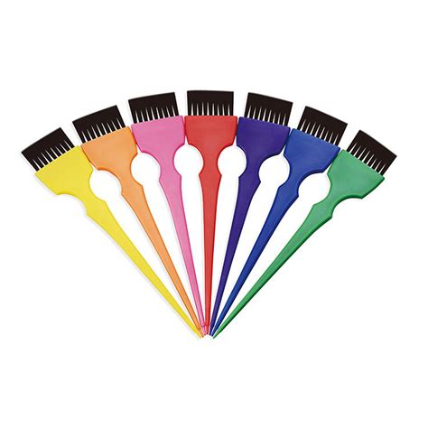 Plastic Custom Colorful Long Handle Hair Color Applicator Brush Canway