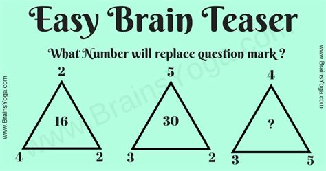 Easy Triangles Picture Math Brain Teaser For Kids With Answer