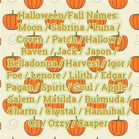 Cool Halloween Names 2022 Get Halloween 2022 News Update