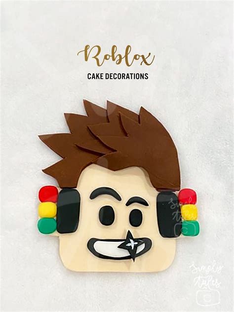 Roblox Game Edible Cake Topper Cake Decoration Boy Birthday Etsy