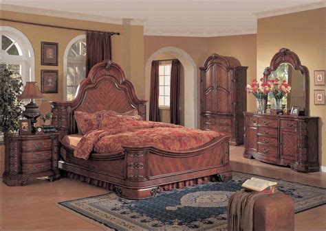 Hannah Traditional Bedroom Furniture Mansion Bed Solid Wood Luxury