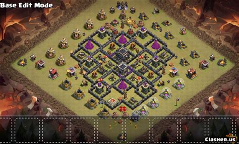 Th9 anti 3 star war base with replays!! Town Hall 9 TH9 Trophy/War base v168 With Link [3-2020 ...