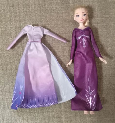 Disney Frozen Arendelle Fashions Elsa Doll W2 Outfitspurple Nightgown